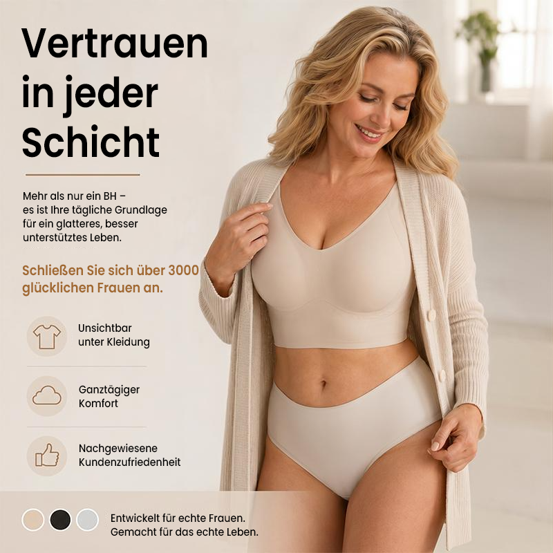 👙 BEFRISTET 50% RABATT! ✨ Nahtloser Push-up-BH – W-Stütze, 3cm Träger, 7-Reihen 👌