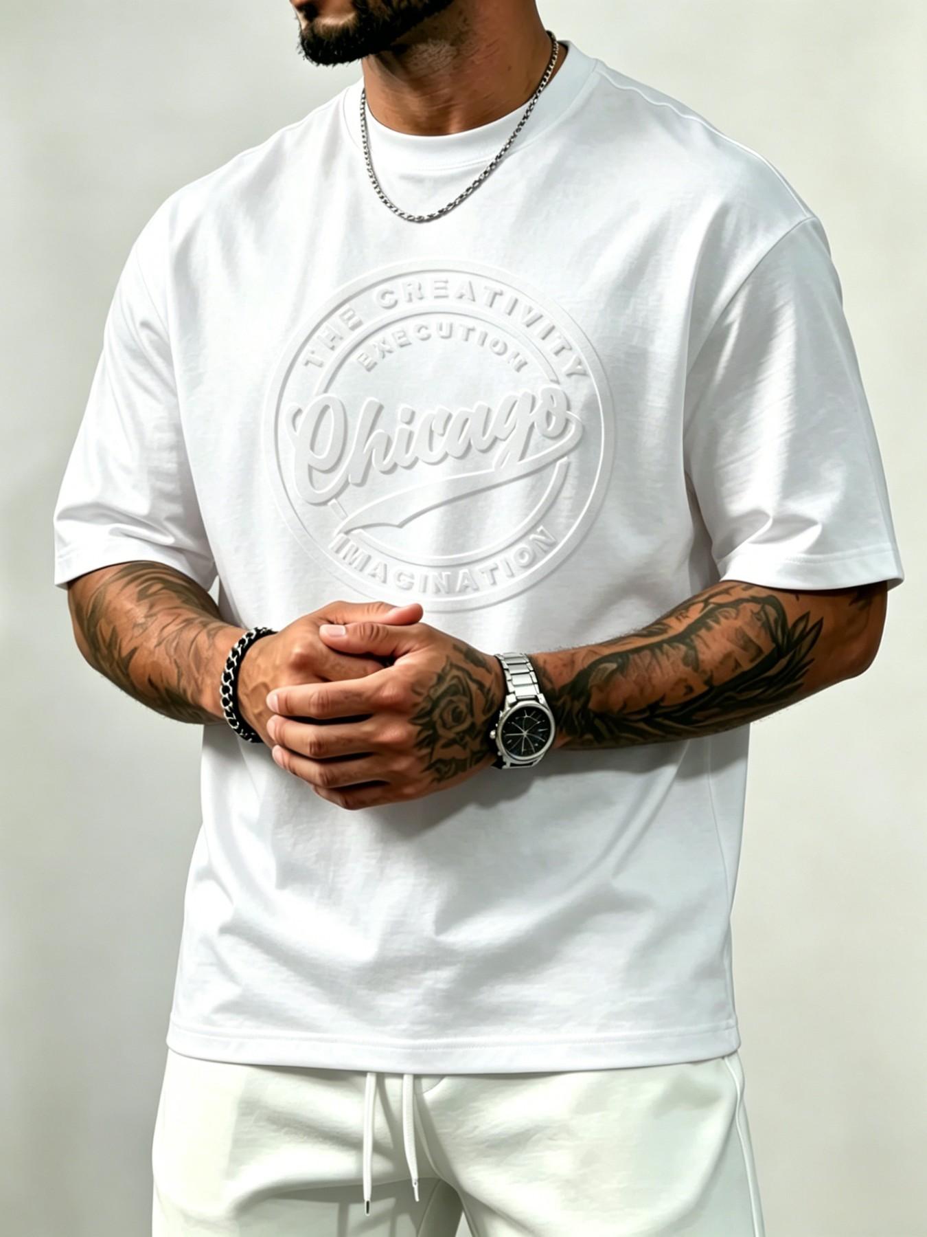 👕 50% RABATT! 🔥 Herren-T-Shirt – Strukturierter Aufdruck, reine Baumwolle & lockere Passform – Perfekt für heiße Tage oder lässige Freizeit-Looks – bequem und atmungsaktiv ✨