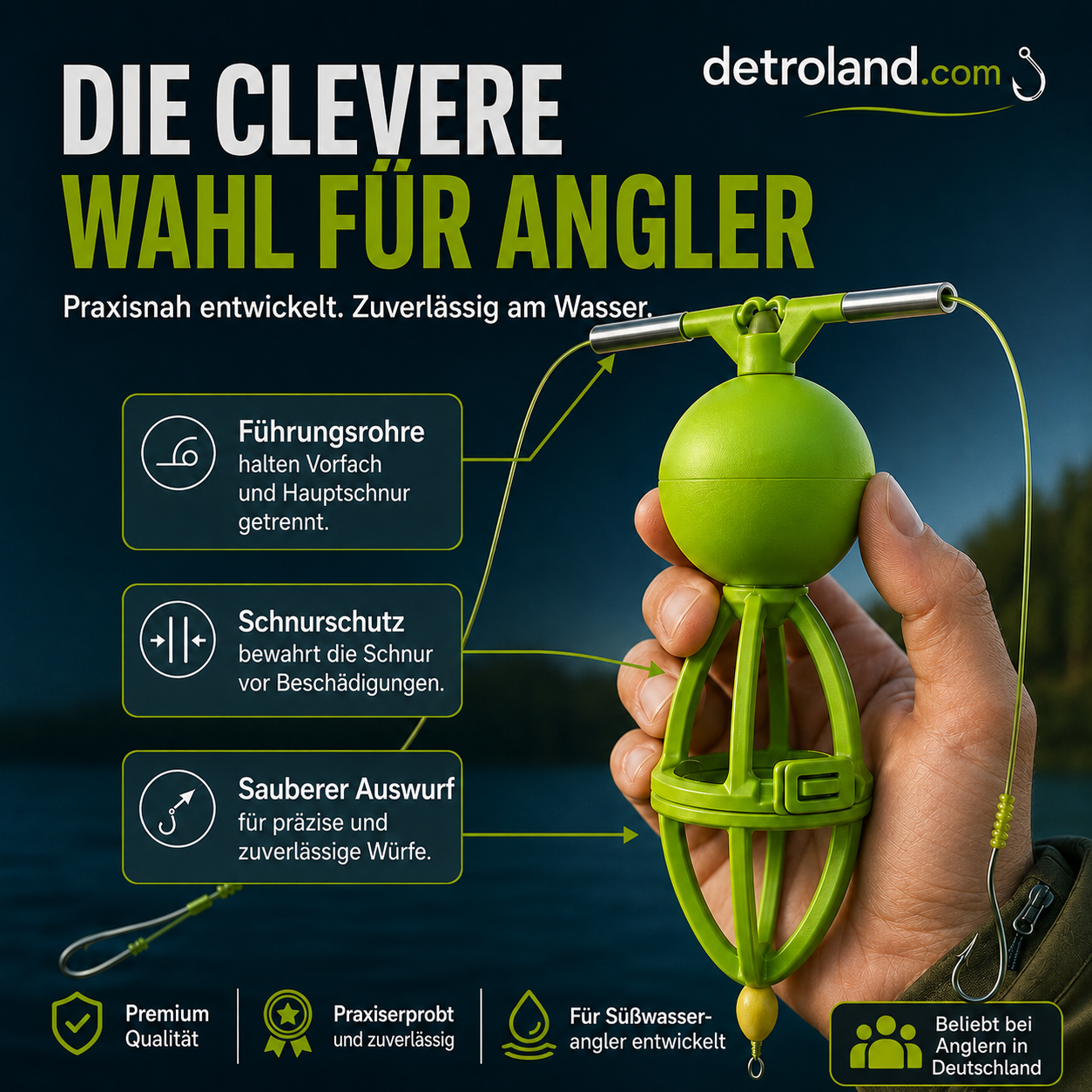 🎣✨ 50% RABATT! Verhedderungsfreies Bottom-Up-Futterkorb-Angelsystem – Fertig-Montage mit Method-Feeder & Anti-Tangle-Rig – Perfekt für Karpfen, Brasse & Friedfisch am Grund ✨