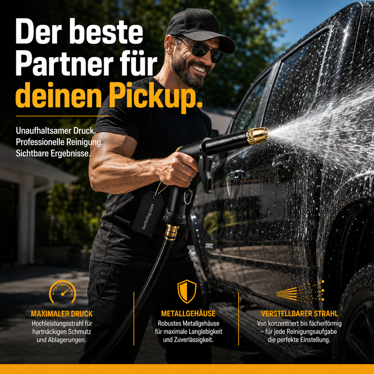 🔥Solange der Vorrat reicht 50 % Rabatt!🎉Wasserpistole für einfaches Autowaschen und vielseitiges Bewässern