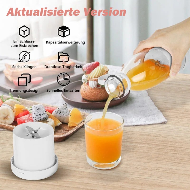 🔈🔈 50% Rabatt🎄Bestseller Tragbarer Entsafter | Frischer Saft überall und jederzeit