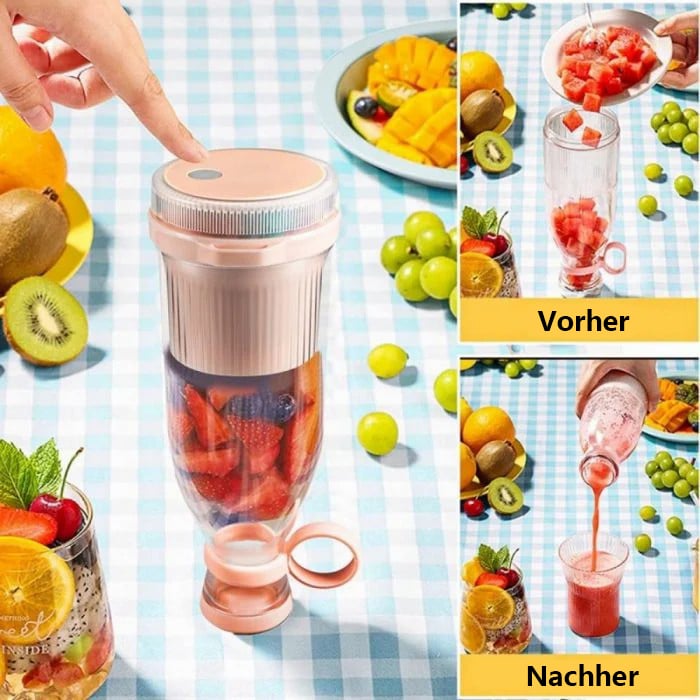 🔈🔈 50% Rabatt🎄Bestseller Tragbarer Entsafter | Frischer Saft überall und jederzeit
