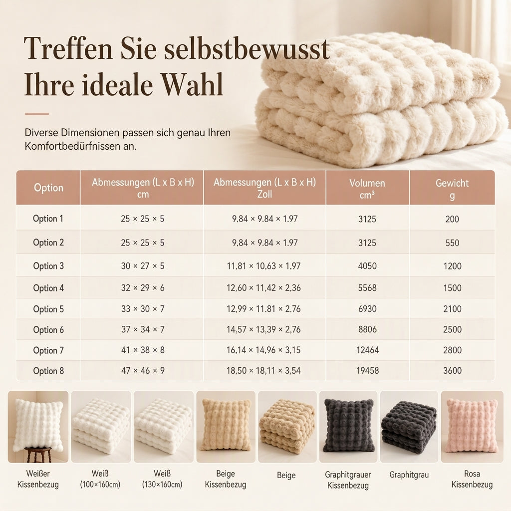 ⏳Zeitlich begrenztes Angebot⏳ Flauschige Wendedecke in mehreren Größen und Farben