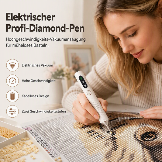 💎🖊️ Elektrischer Diamantstift, Spezialwerkzeug für Diamantmalerei und DIY-Bastelarbeiten