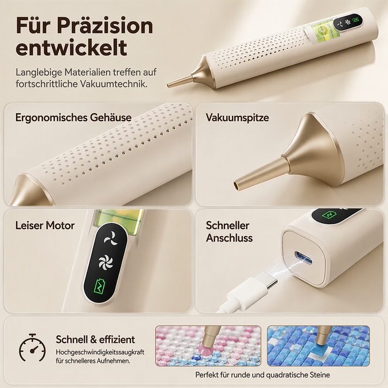 💎🖊️ Elektrischer Diamantstift, Spezialwerkzeug für Diamantmalerei und DIY-Bastelarbeiten