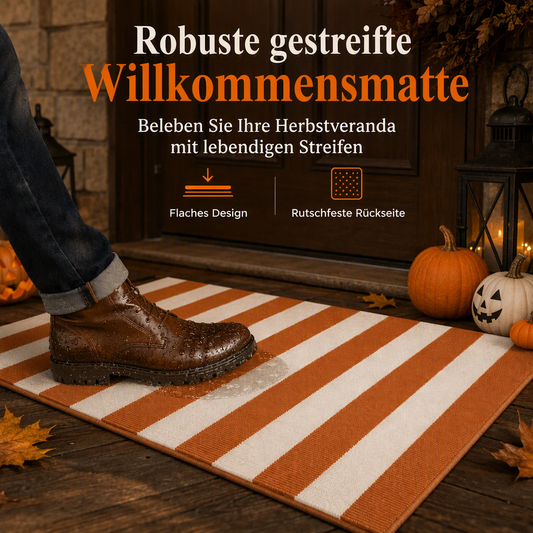 🔥 50 % Rabatt! 🍂 Verleihen Sie Ihrem Eingangsbereich einen warmen Herbst-Look – Pflegeleichte Streifen-Fußmatte für Zuhause