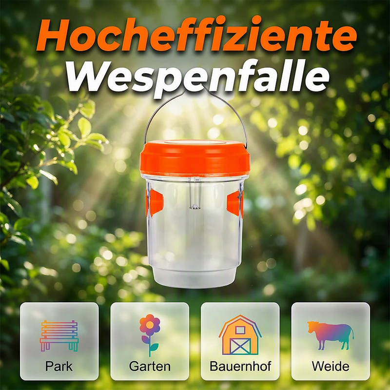 🔥Solange der Vorrat reicht 50 % Rabatt!🎉Solarbetriebene Wespen- und Bienenfalle