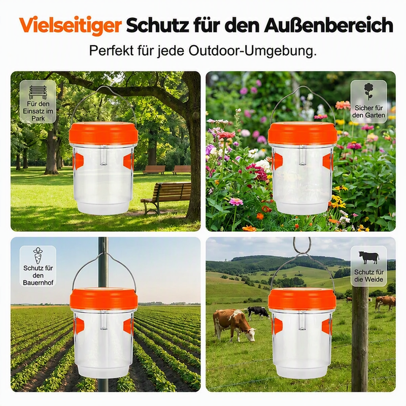 🔥Solange der Vorrat reicht 50 % Rabatt!🎉Solarbetriebene Wespen- und Bienenfalle