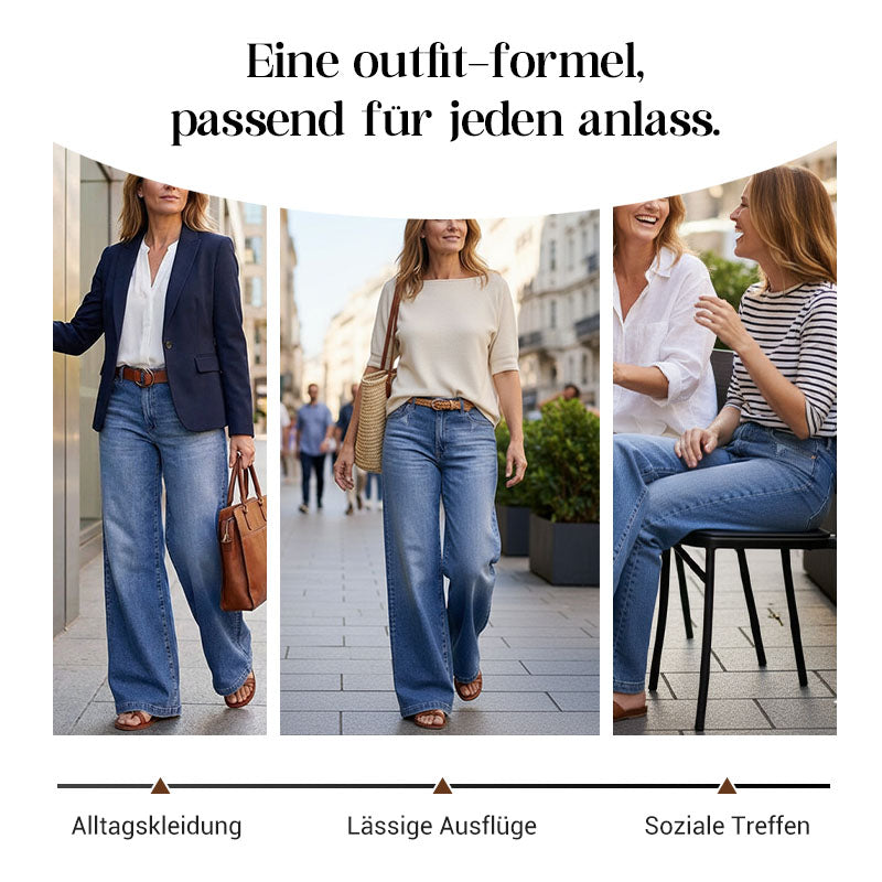 💎 -50% AUF VINTAGE JEANS! 💎 Damen Hochbund & Weitbein: Retro-Style, Bequeme Passform & Lässiger Look 👖✨