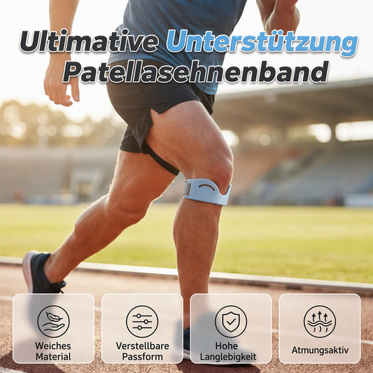 🔥50% SOMMER-RABATT | 1 Paar Patellaband Kniestütze 🏃 Stoßdämpfend & atmungsaktiv für Laufen, Sport & Alltag