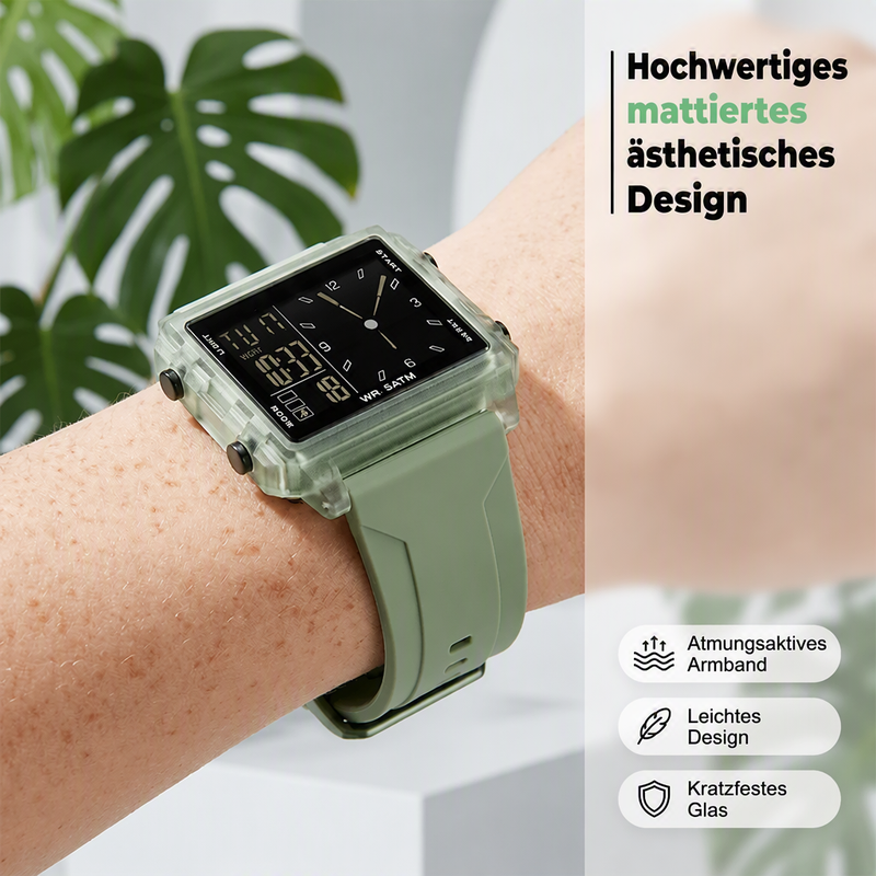 🔥Solange der Vorrat reicht 50 % Rabatt!🎉Wasserdichte transparente Digitaluhr