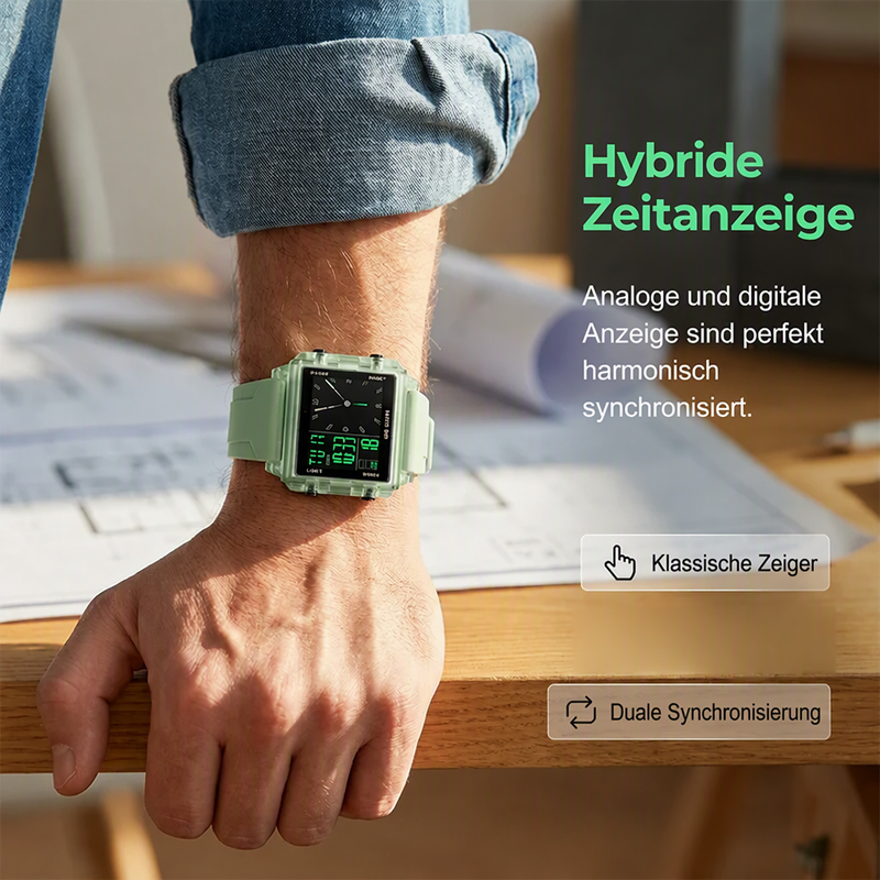 🔥Solange der Vorrat reicht 50 % Rabatt!🎉Wasserdichte transparente Digitaluhr