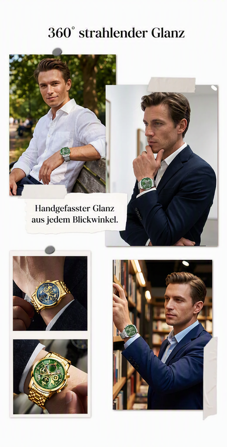 ⌚ ZEITLICH BEGRENZT 50% RABATT! ✨ Klassische Herren-Quarzuhr – Robustes Armband, zeitloser Stil 🖤