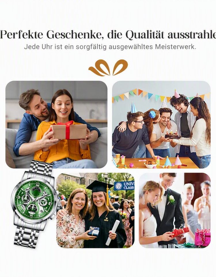 ⌚ ZEITLICH BEGRENZT 50% RABATT! ✨ Klassische Herren-Quarzuhr – Robustes Armband, zeitloser Stil 🖤