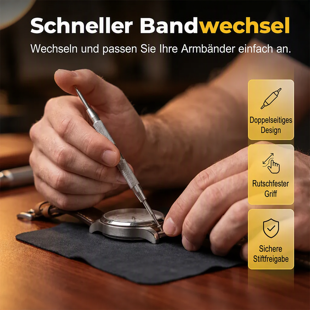 Komplettes 72-teiliges Uhrmacher-Reparaturset ⌚ Alles, was Sie zum Reparieren, Einstellen & Wiederbeleben Ihrer Uhr benötigen – alles in einer praktischen Box ✨
