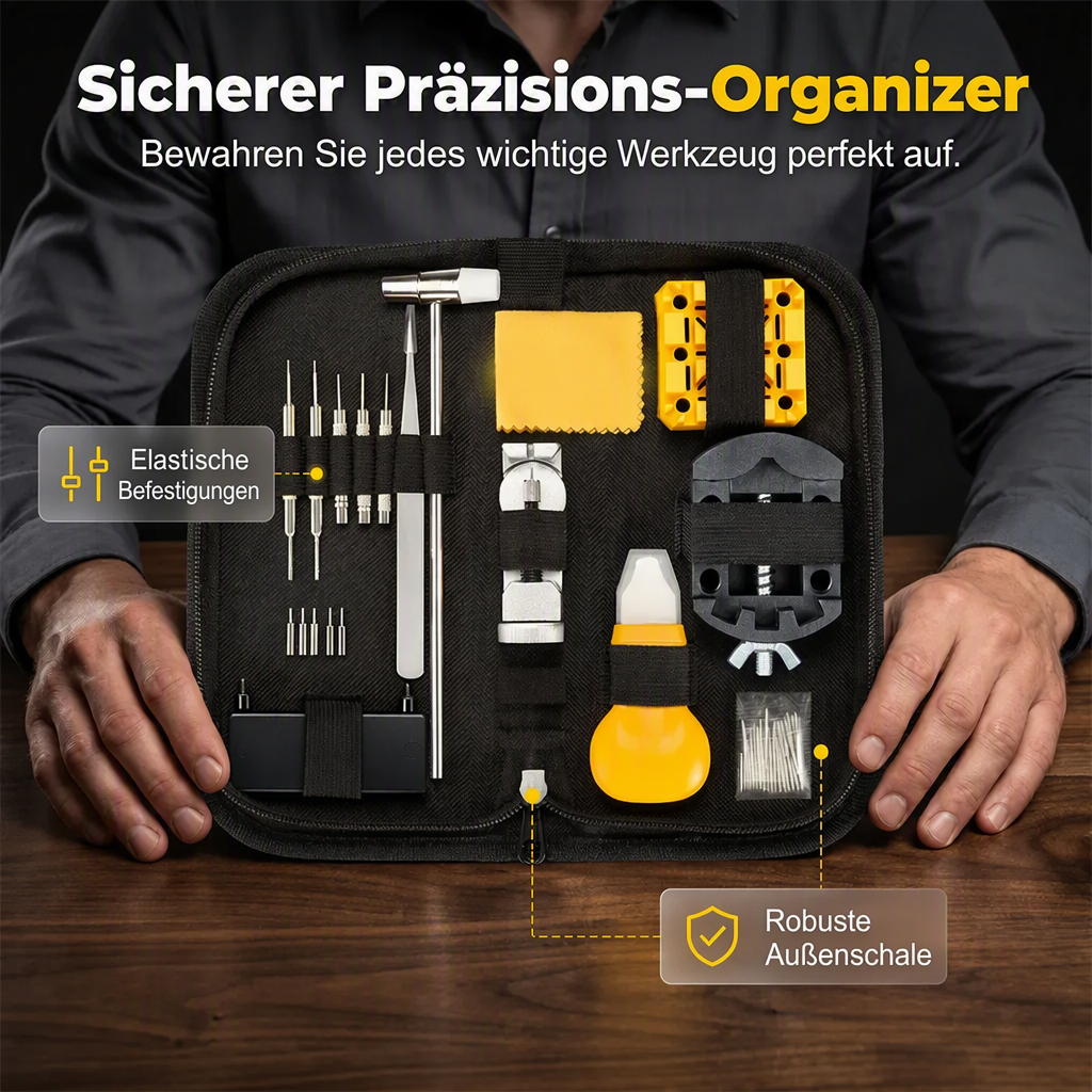 Komplettes 72-teiliges Uhrmacher-Reparaturset ⌚ Alles, was Sie zum Reparieren, Einstellen & Wiederbeleben Ihrer Uhr benötigen – alles in einer praktischen Box ✨