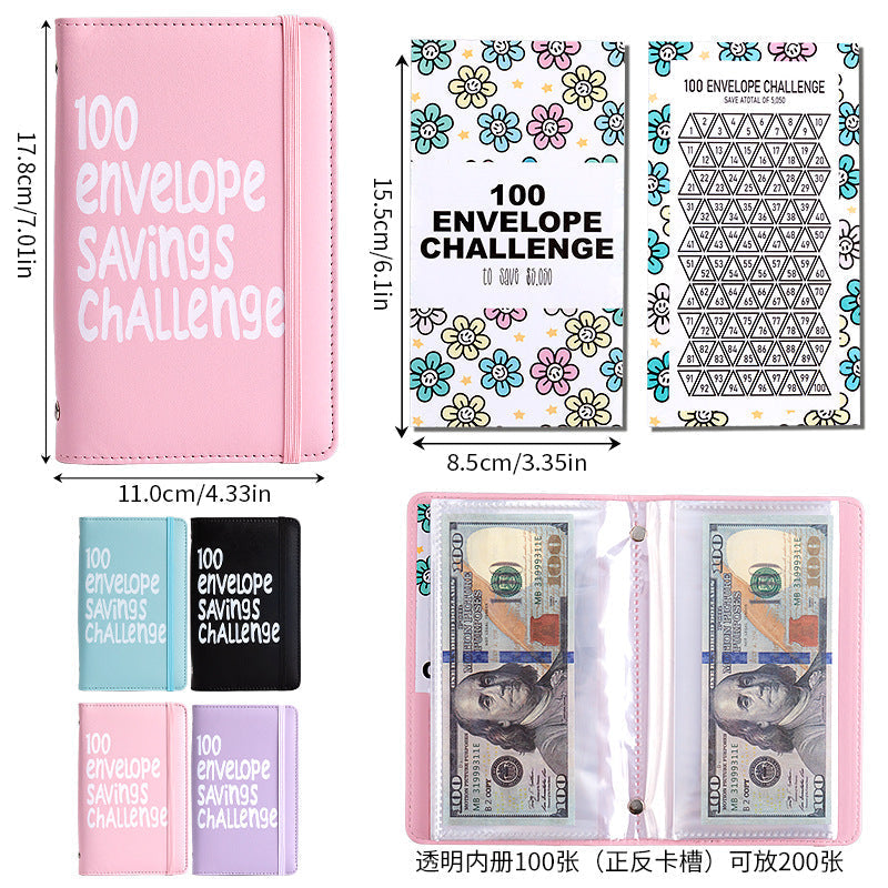 ⏰Letzte 4 Stunden 70 % Rabatt🎁100 Umschlag-Spar-Challenge-Buch✉️💸