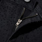 Schwarze Slim-Fit-Jeans mit Strassverzierungen