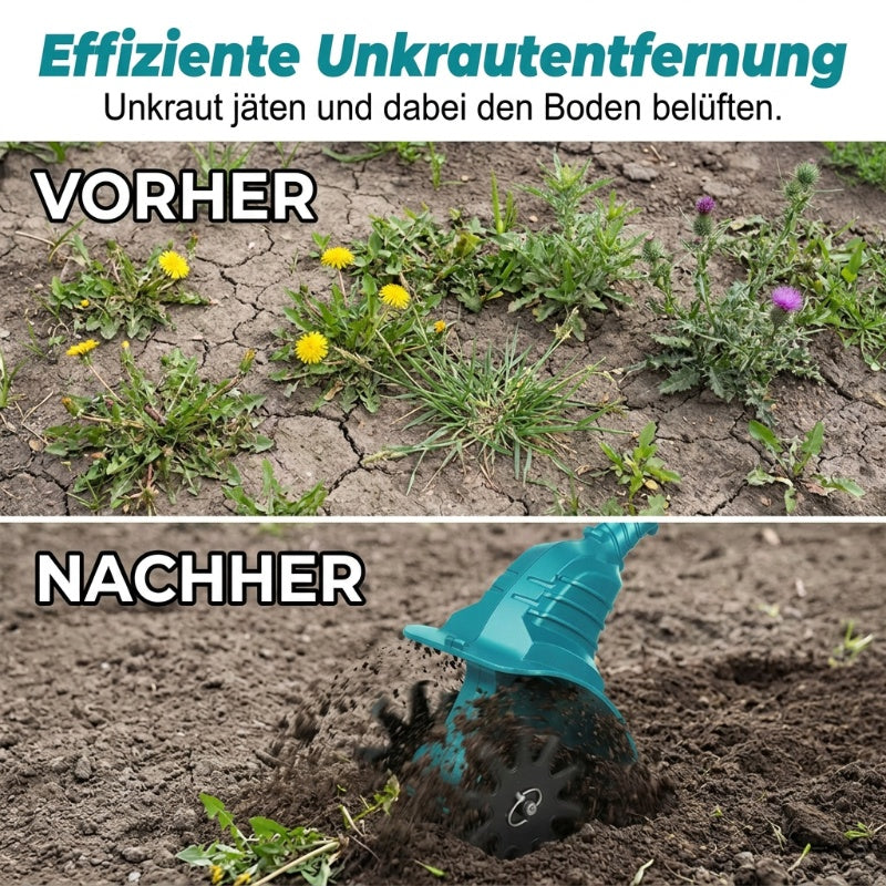 ⏰Letzter Aktionstag – 50 % Rabatt -✨ Kabellose elektrische Gartenfräse und Kultivator – akkubetrieben, leicht und leistungsstark. Perfekt für Beetvorbereitung und Unkrautentfernung 🌱⚡