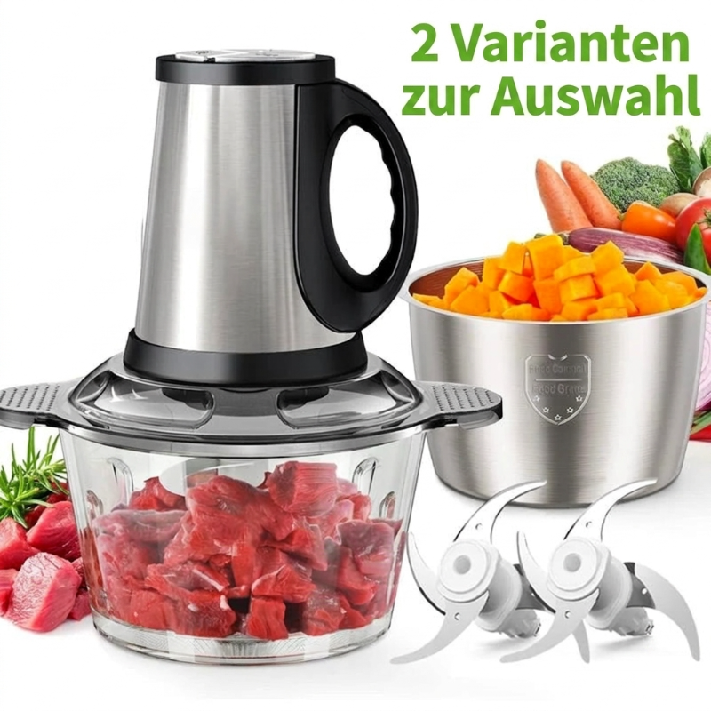 🥩Elektrischer Fleischwolf mit großem Fassungsvermögen – Kraftvoll, schnell & perfekt für Hackfleisch, Wurst & mehr 🔪