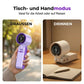 🌬️ Mini Handventilator mit LED-Digitalanzeige – Tragbar, USB-aufladbar & leise ✨ Perfekt für Sommer, Büro & Reisen