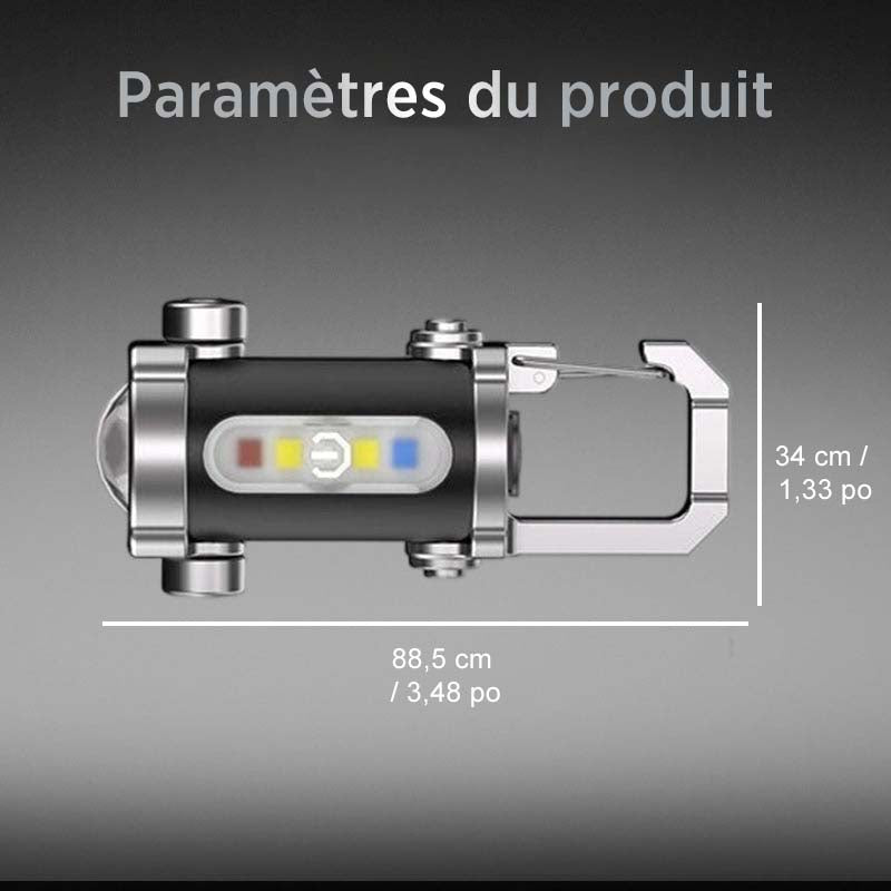 🔦⚡ Wiederaufladbarer Schlüsselanhänger – 300 Lumen, USB-C-Ladung & stoßfestes Design für Alltag und EDC 🔑