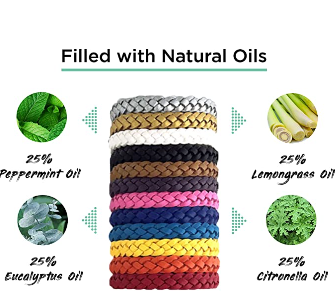 🔥Solange der Vorrat reicht 50 % Rabatt!🎉Mückenschutzarmband, 12er-Pack-Sieht gut aus und hält Mücken fern