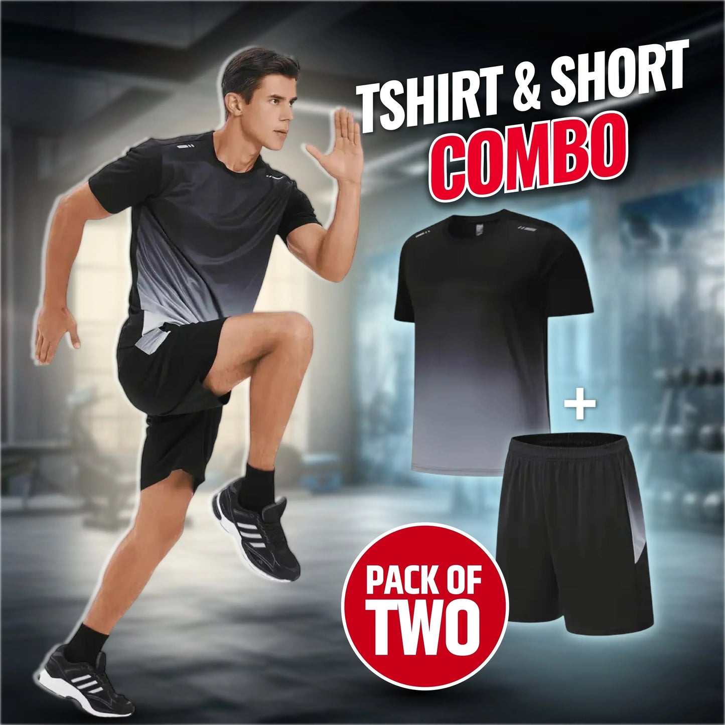 🎁Sommer Hot Sale 50% OFF☀️💦Sport-Set für Herren mit T-Shirt & Shorts – atmungsaktiv & schnelltrocknend