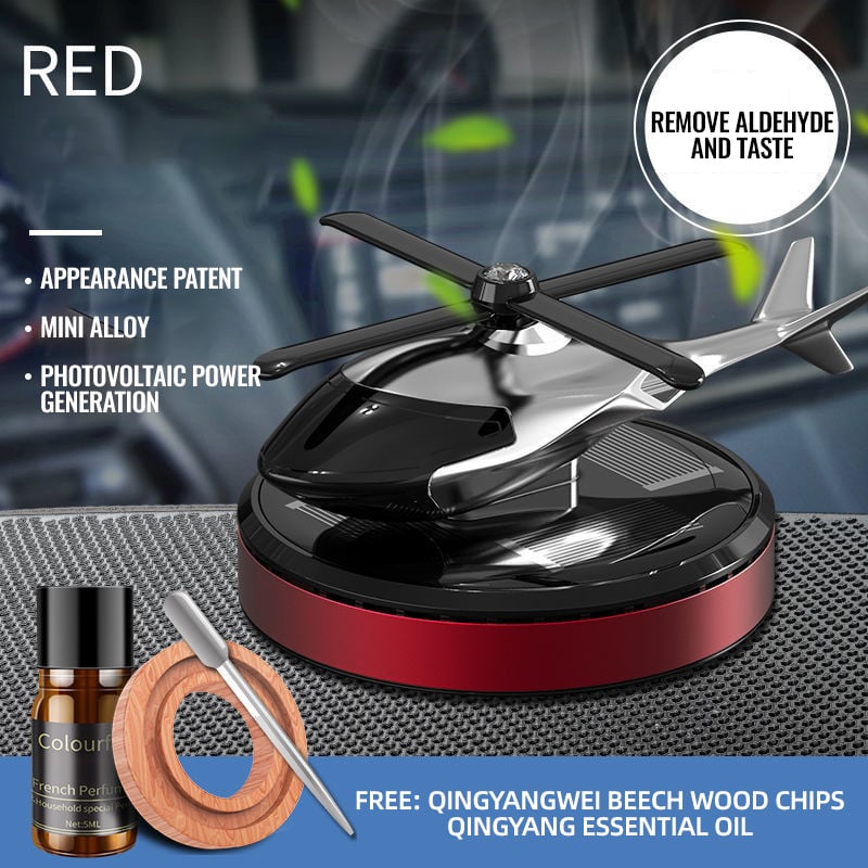 🚁☀️ Metal Solar Helicopter Air Freshener – 50% RABATT! Solarbetriebener Duftspender für dein Auto. 🚗✨
