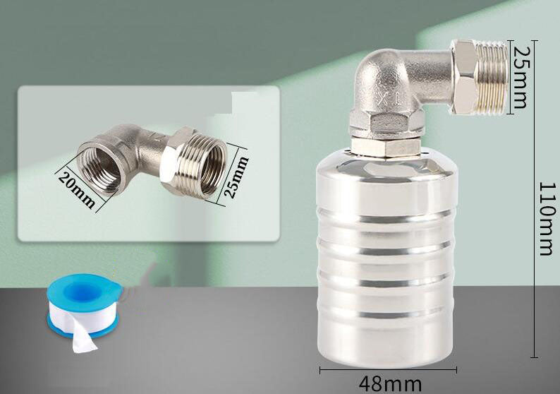 🚰 KAUFE 2, ERHALTE 1 GRATIS! 💧 Vollautomatisches Schwimmerventil – 304-Edelstahl, korrosionsbeständig & präzise – Ideal für Wassertanks & Behälter ✨