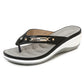 🎁2026 Neues Design der offenen Form✨🩴Weich gepolsterte Damen-Flip-Flop-Sandalen