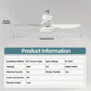 ⏳ LETZTER TAG – 50% RABATT! 🔥 💡 40W LED-Deckenventilator mit Licht & Fernbedienung – Ultra-leise (52 cm) 🎯 🔌 E27-Fassung + GRATIS B22-Adapter 😴 Perfekt für Schlafzimmer, 👩‍🍳 Küche & 🛠️ Garage