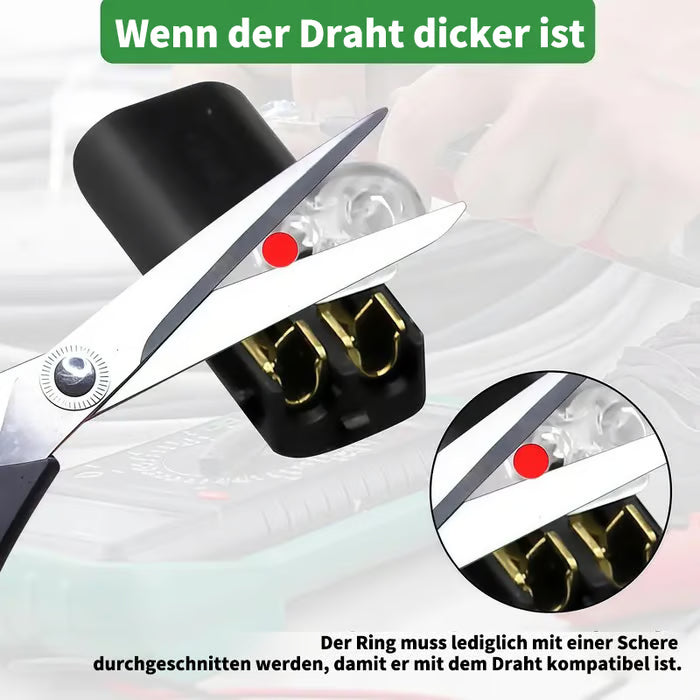 💘 Je mehr du kaufst, desto mehr sparst du! 🔌 Doppeldraht-Steckverbinder mit Verriegelungsklip – Sicher & Schnell verbinden in 70% weniger Zeit!
