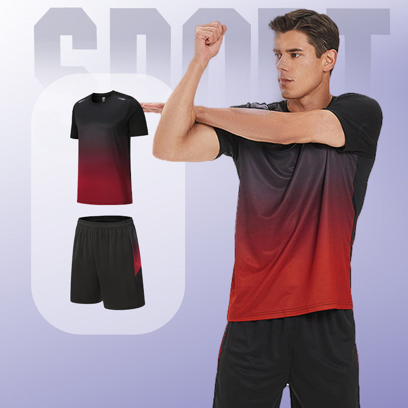 🎁Sommer Hot Sale 50% OFF☀️💦Sport-Set für Herren mit T-Shirt & Shorts – atmungsaktiv & schnelltrocknend