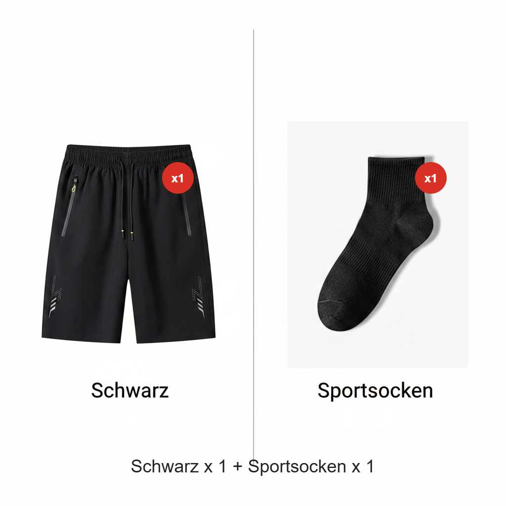 🔥Kostenloser Versand & 50 % Rabatt🔥Schnelltrocknende Herren-Sportshorts – Leicht, atmungsaktiv & perfekt für Workout, Laufen & Freizeit ✨