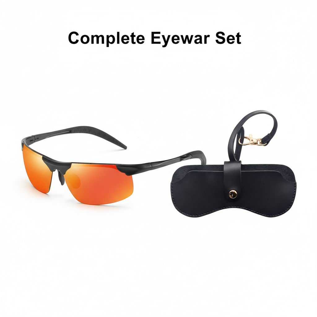 🕶️ 50% RABATT! ⏰ Photochrome Sonnenbrille mit polarisierten blendfreien HD-Gläsern – Randloser Sportrahmen – Perfekt für Autofahren, Angeln, Radfahren & Outdoor – schützt zuverlässig bei jedem Wetter ☀️