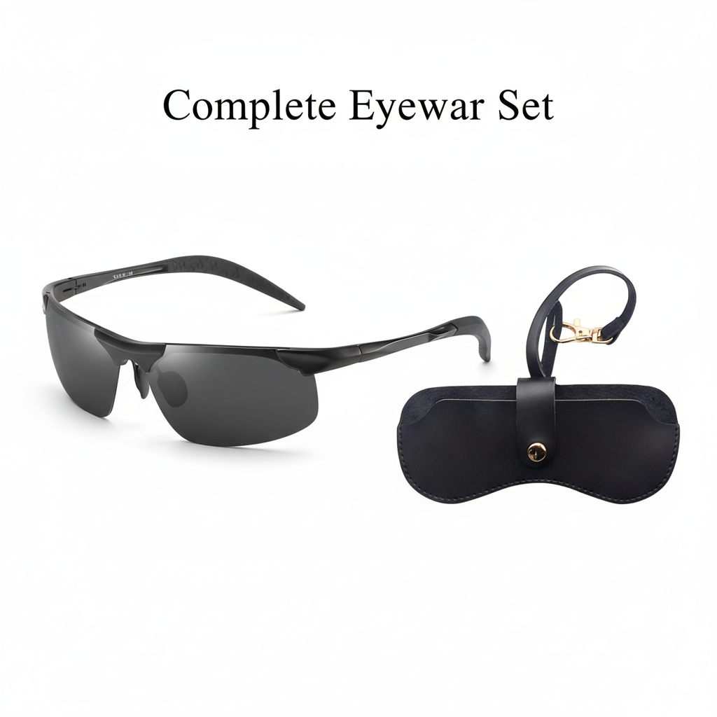 🕶️ 50% RABATT! ⏰ Photochrome Sonnenbrille mit polarisierten blendfreien HD-Gläsern – Randloser Sportrahmen – Perfekt für Autofahren, Angeln, Radfahren & Outdoor – schützt zuverlässig bei jedem Wetter ☀️