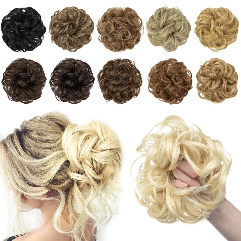 💗LETZTER TAG – KAUF 1, BEKOMME 1 GRATIS + KOSTLOSES GESCHENK!!💗Messy Locken Dutt Scrunchie Haarverlängerungen