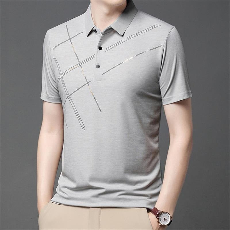 👕 50% RABATT! 🌞 Stretchhemd aus Eisseide für Herren – Kühlend, atmungsaktiv & perfekt für heiße Tage, Büro oder Freizeit – knitterarm & komfortabel ❄️