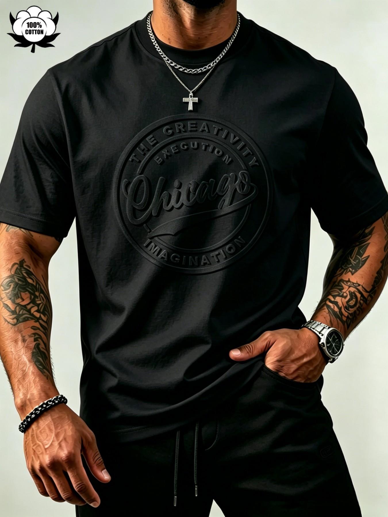 👕 50% RABATT! 🔥 Herren-T-Shirt – Strukturierter Aufdruck, reine Baumwolle & lockere Passform – Perfekt für heiße Tage oder lässige Freizeit-Looks – bequem und atmungsaktiv ✨
