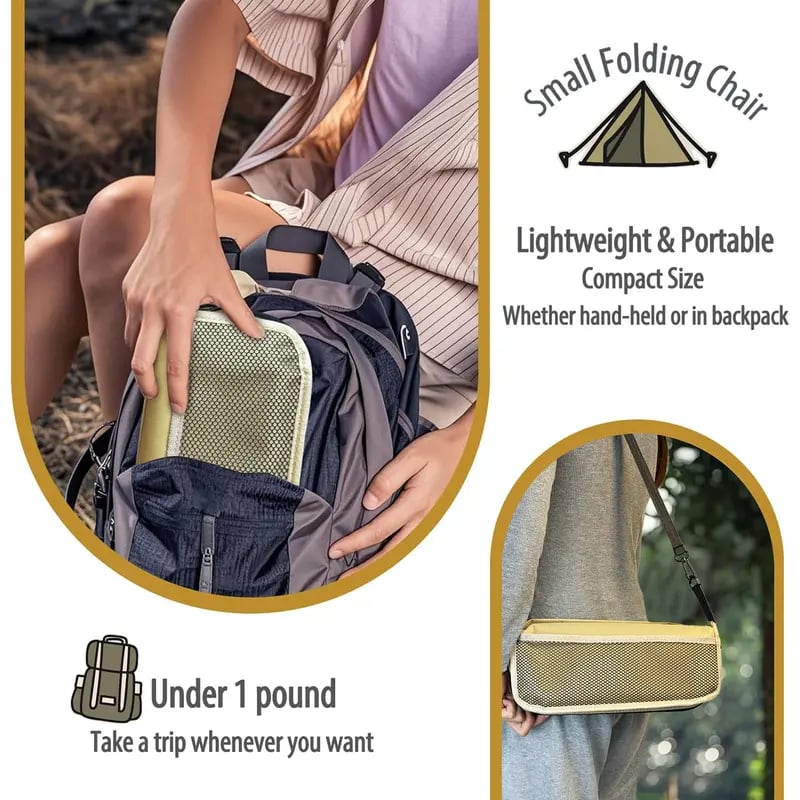 😍 50% Rabatt ULTRALEICHTER KLAPPHOCKER! 💎 Trägt 120kg & Passt in jeden Rucksack: Der perfekte Begleiter für Camping & Angeln