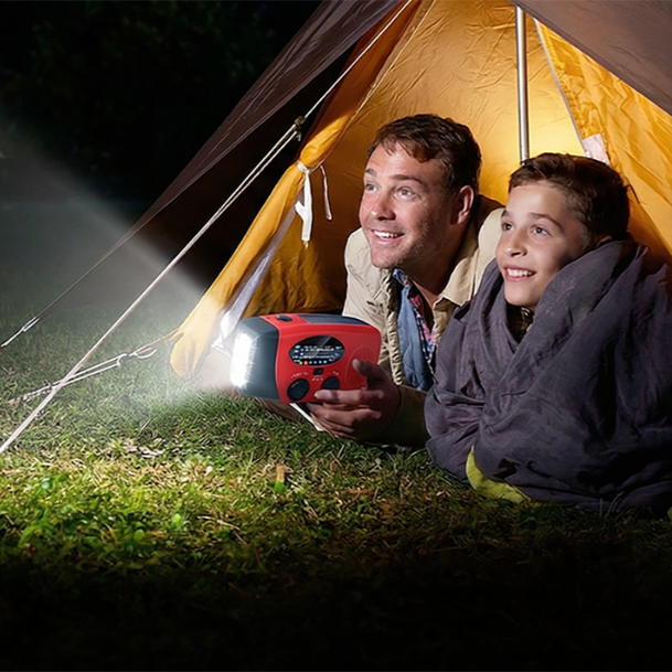 🏕️ 📻 Careluxpro Multifunktionales Tragbares Solar-Notfallradio – Powerbank, Handkurbel & Katastrophenvorsorge