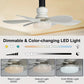 ⏳ LETZTER TAG – 50% RABATT! 🔥 💡 40W LED-Deckenventilator mit Licht & Fernbedienung – Ultra-leise (52 cm) 🎯 🔌 E27-Fassung + GRATIS B22-Adapter 😴 Perfekt für Schlafzimmer, 👩‍🍳 Küche & 🛠️ Garage