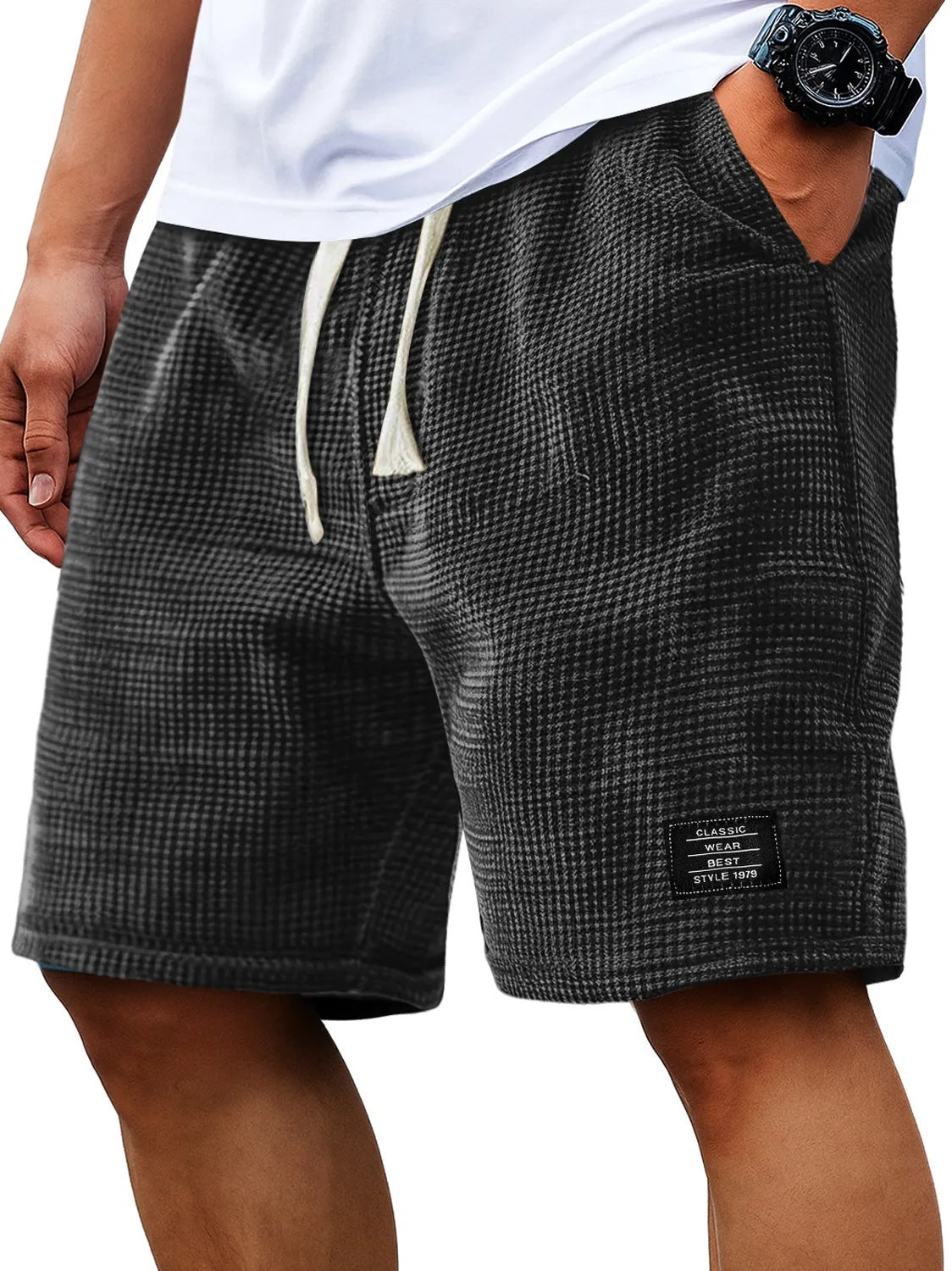 🩳 50% RABATT! 🌿 Atmungsaktive Waffel-Herren-Freizeitshorts – Leicht, elastischer Bund & lässiger Schnitt – Ideal für warme Tage, Freizeit oder einen entspannten Look – bequem & vielseitig ☀️✨
