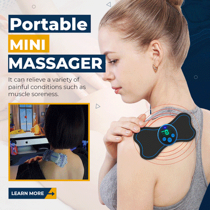 🎉 Neujahrsgeschenk – 50% RABATT!🛋️ Tragbarer Mini-Massager: 6 Programme + Mikrostrom – entspannt überall (Nacken, Schultern & mehr)