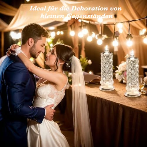 🔥Letzter Tag 50% Rabatt🎁Set mit 1 LED-Kristallkerzenleuchtern