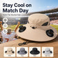🧢 Solarenergie-Hut mit Ventilator – abnehmbarer, wiederaufladbarer Lüfter, großer Schirm, ideal für Wandern, Angeln & Outdoor ☀️