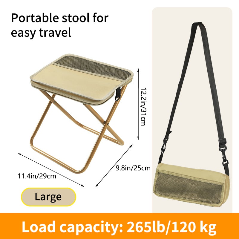 😍 50% Rabatt ULTRALEICHTER KLAPPHOCKER! 💎 Trägt 120kg & Passt in jeden Rucksack: Der perfekte Begleiter für Camping & Angeln
