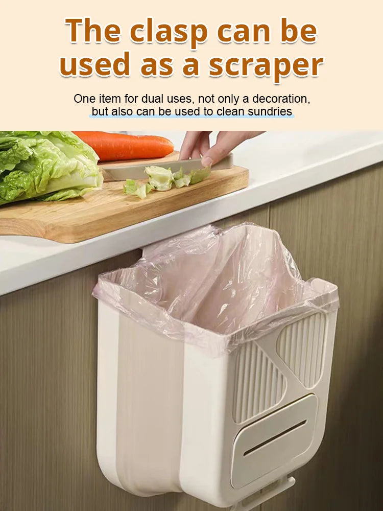 🗑️ 50% RABATT! 🕒 Klappbarer Hängemülleimer – Platzsparend, Hygienisch & Leicht zu Reinigen 🧼