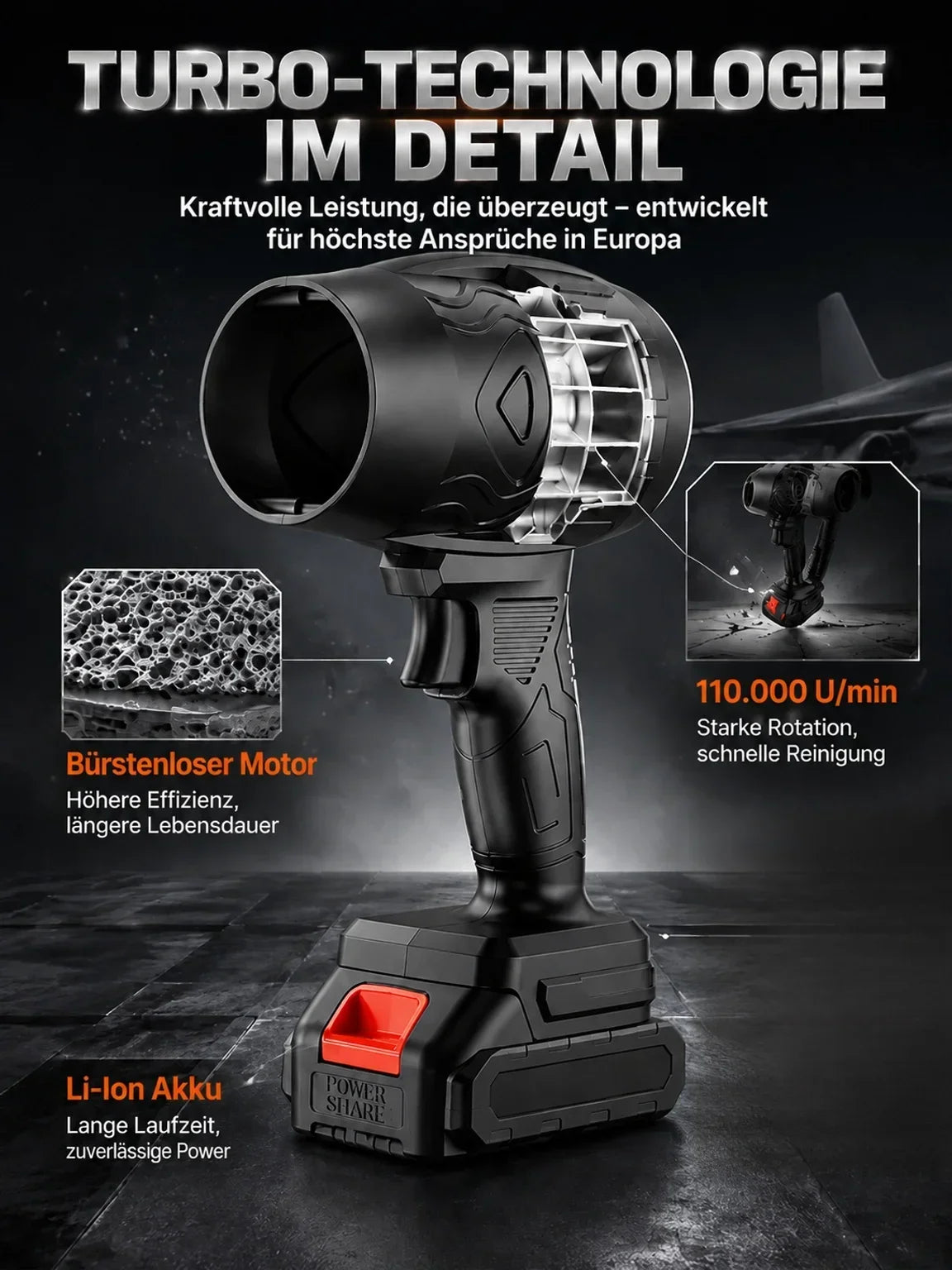 🔥50 % Rabatt🔥 Hochleistungs-Turbolüfter